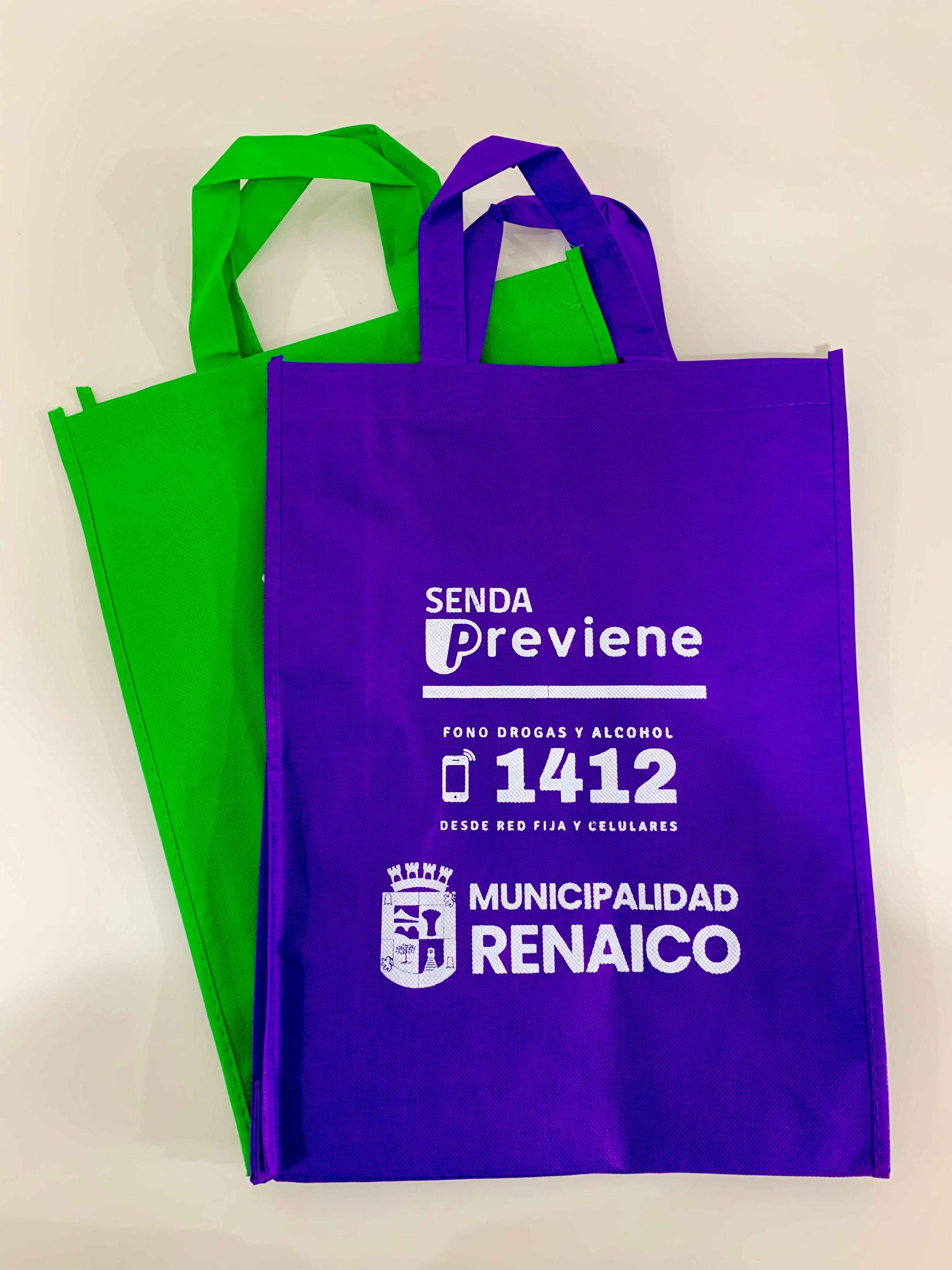 Bolsas para campaña de prevención