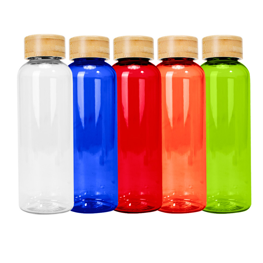 BOTELLA PET TAPA BAMBOO 550CC
