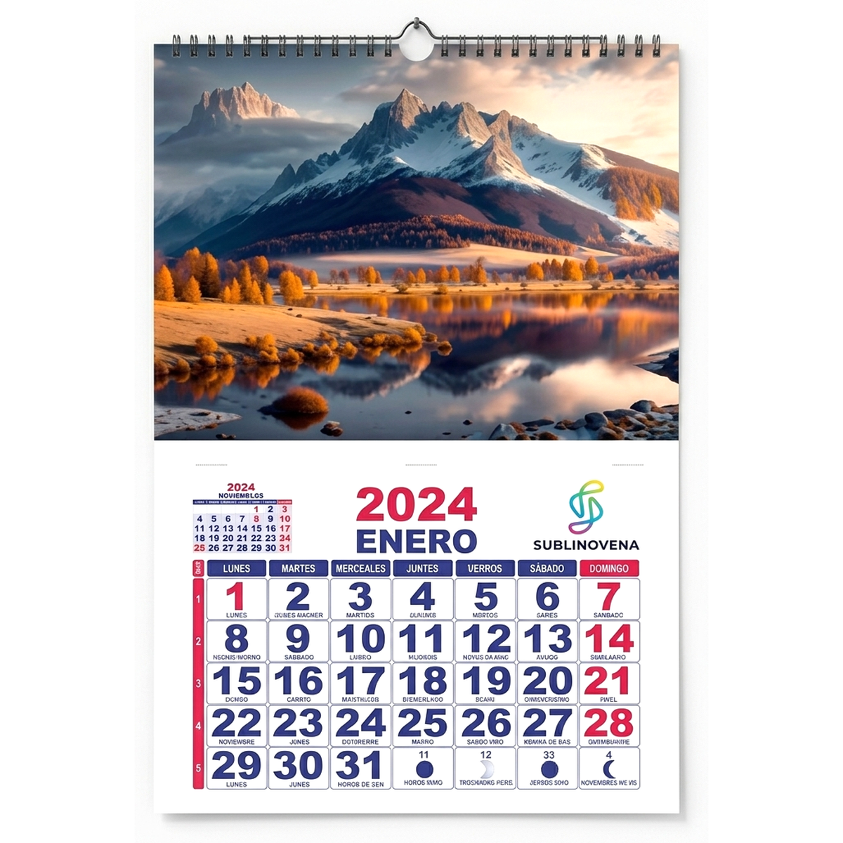 CALENDARIOS TACO DE PARED