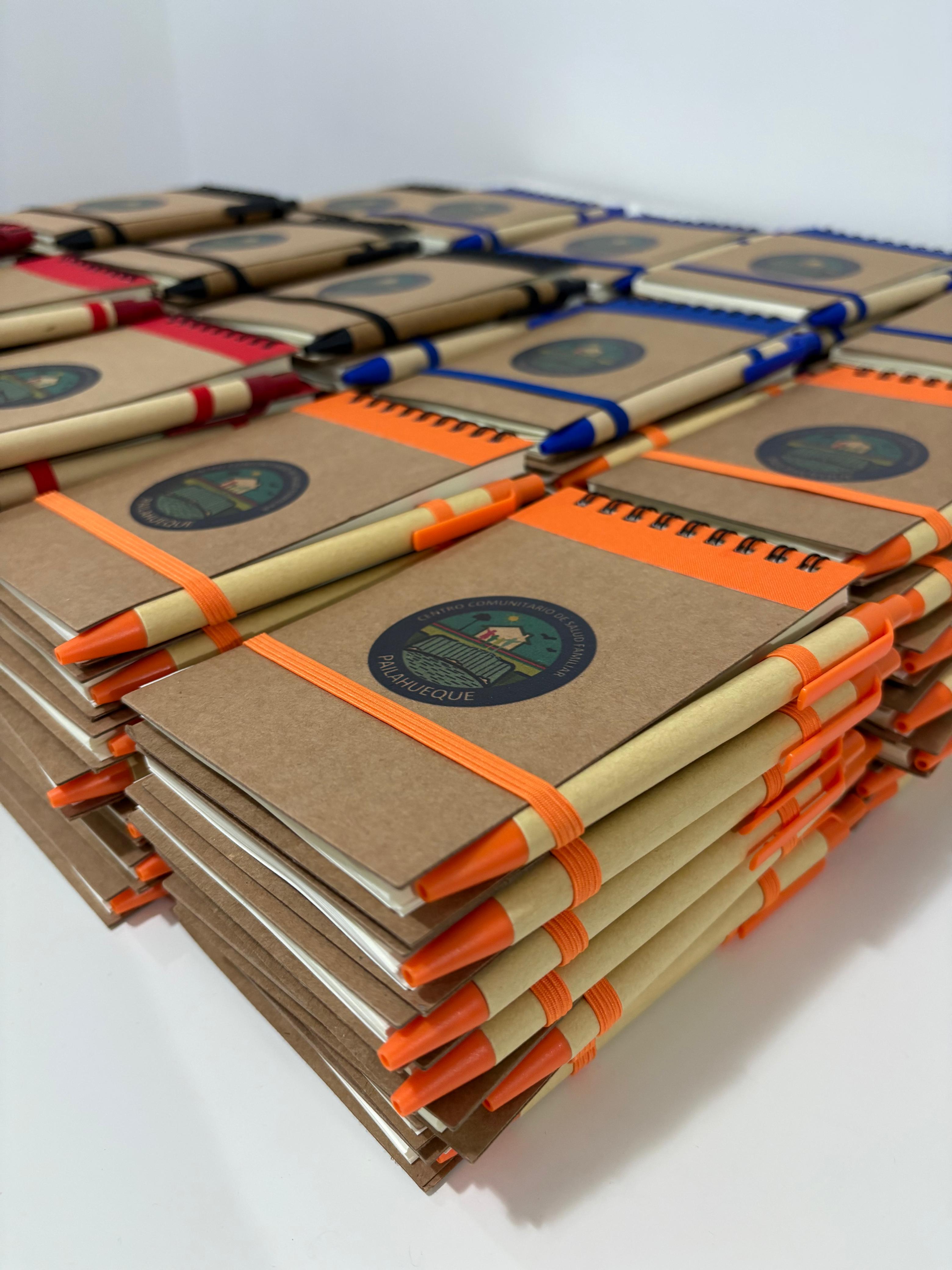 Libretas ecológicas con bolígrafo